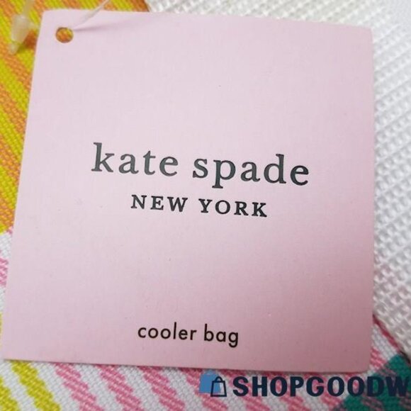 NWT Kate Spade Cooler Bag Rainbow Plaid - Picture 5 of 12